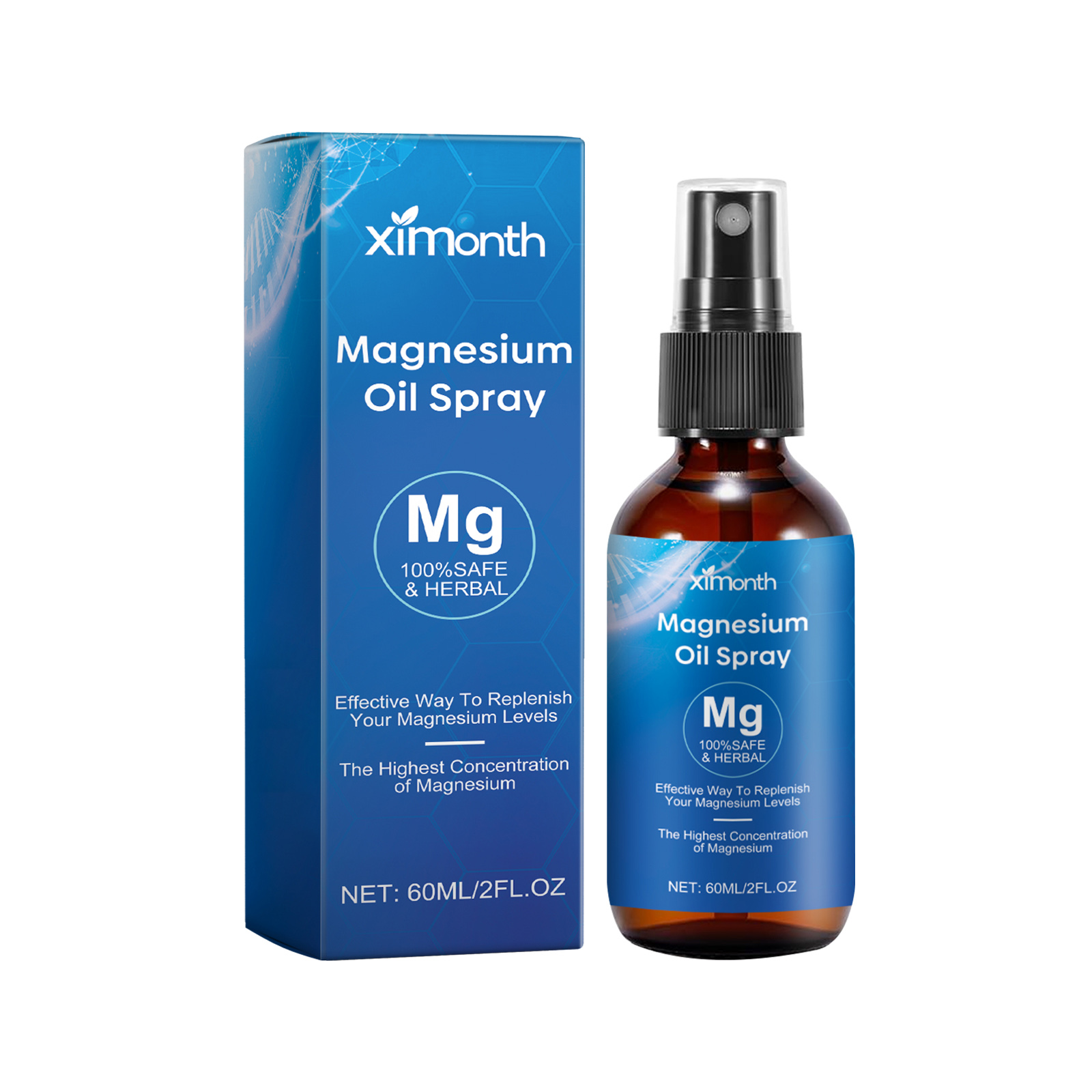 Bath Salts Magnesium - Magnesiumolie-spray, pure magnesiumolie voor het lichaam,