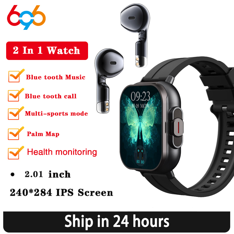 Health Wellness Bracelet - BT Call Blue Tooth-hoofdtelefoon Horloges 2.01