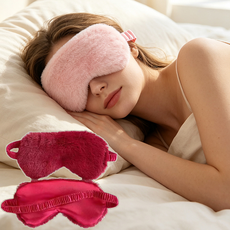 Health & Wellness Unlimited - Slaapmasker Slaapblinddoek Zachte Pluche Oogmaskers Schattig