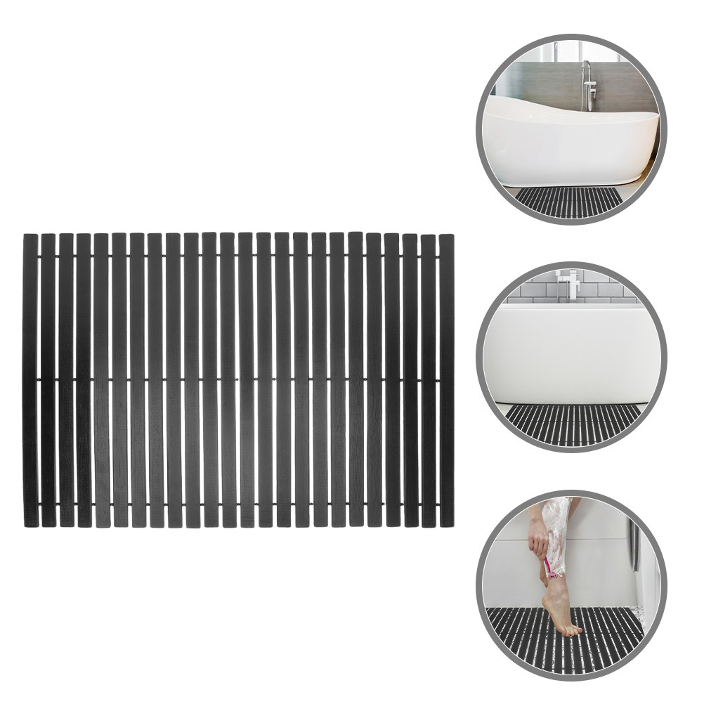 Bamboo Bath Mat - Antislip badmat van bamboe voor douche,