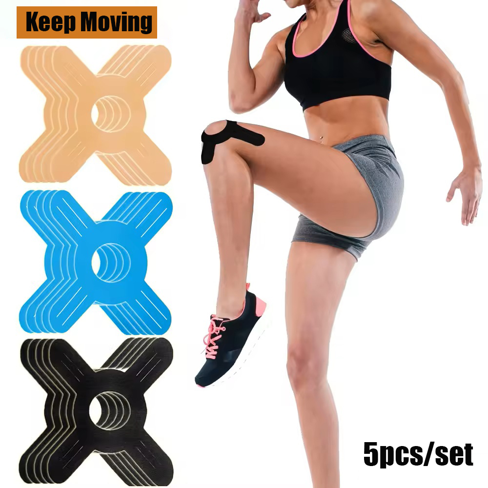 Sports Taping Precut - 5 stuks voorgesneden kinesiologietape voor de