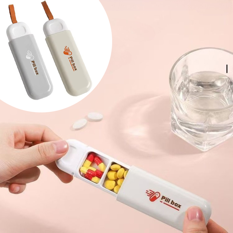 Health & Wellness Unlimited - Draagbare, kleurrijke medicijnkoffer met 3 vakken,