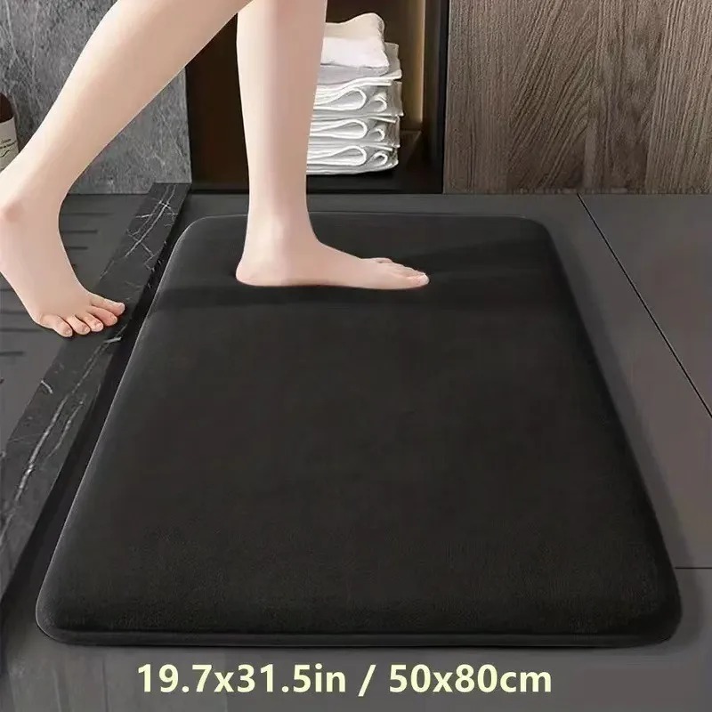 Bamboo Bath Mat - Absorberende vloermat antislip badmat antislip koraal