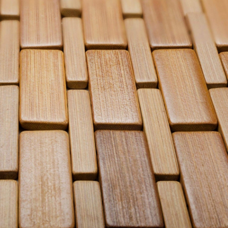 Bamboo Bath Mat - Teakhouten badmat Voeten Douchevloer Natuurlijk Bamboe