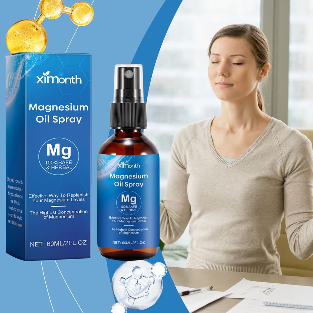 Bath Salts Magnesium - 60Ml Puur Natuurlijke Magnesiumolie Spray Verbeteren