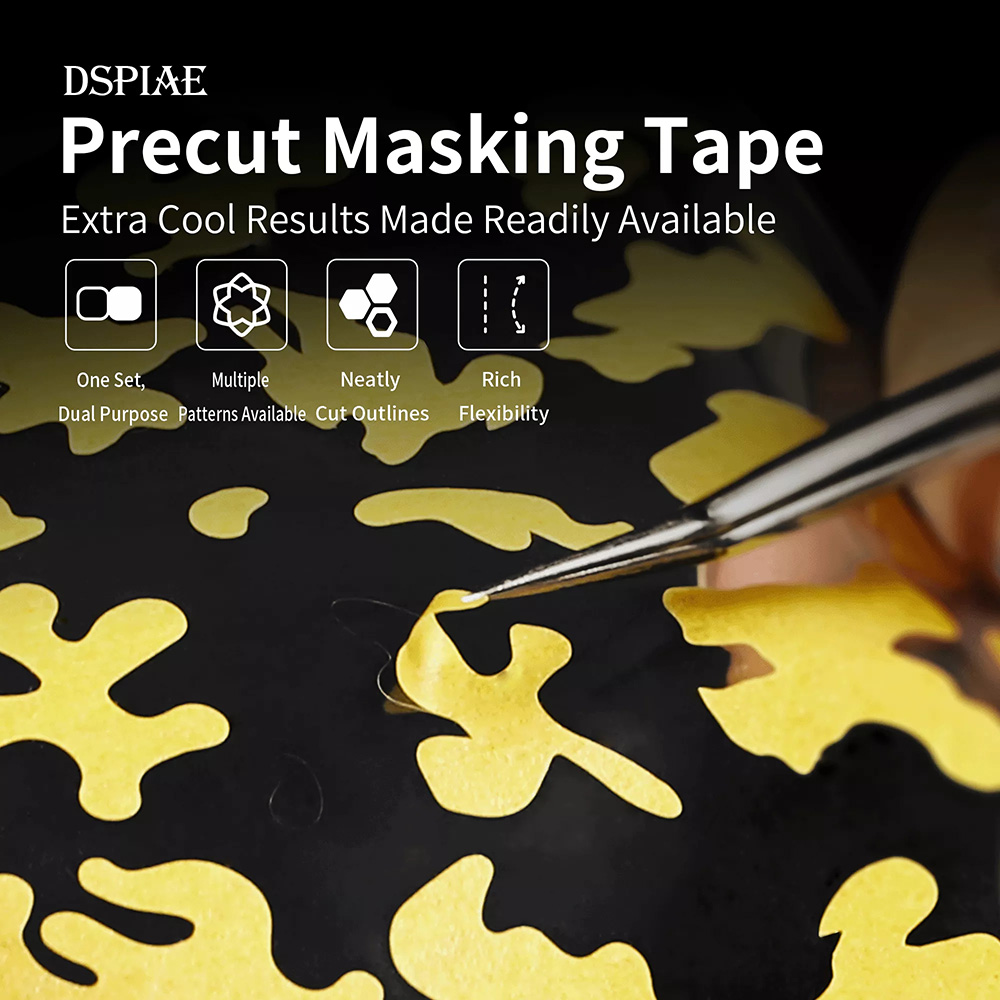 Sports Taping Precut - DSPIAE Digitale Camouflage Bug camouflage Zeshoekige