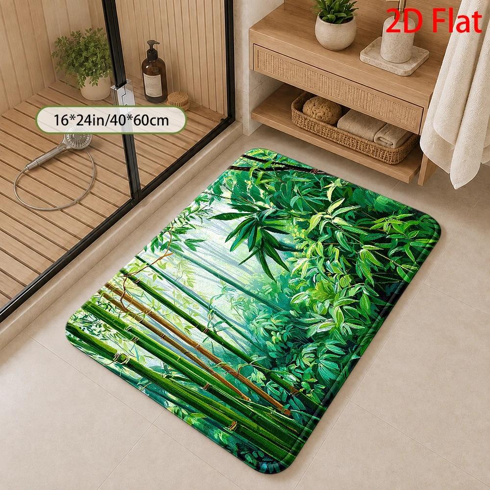 Tropisch Bamboe Jungle Patroon - Bamboo Bath Mat recensie en prijs