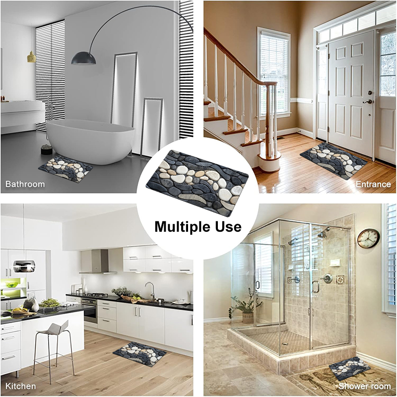 Kiezelsteenpatroon Diatomiet V - Bamboo Bath Mat recensie en prijs