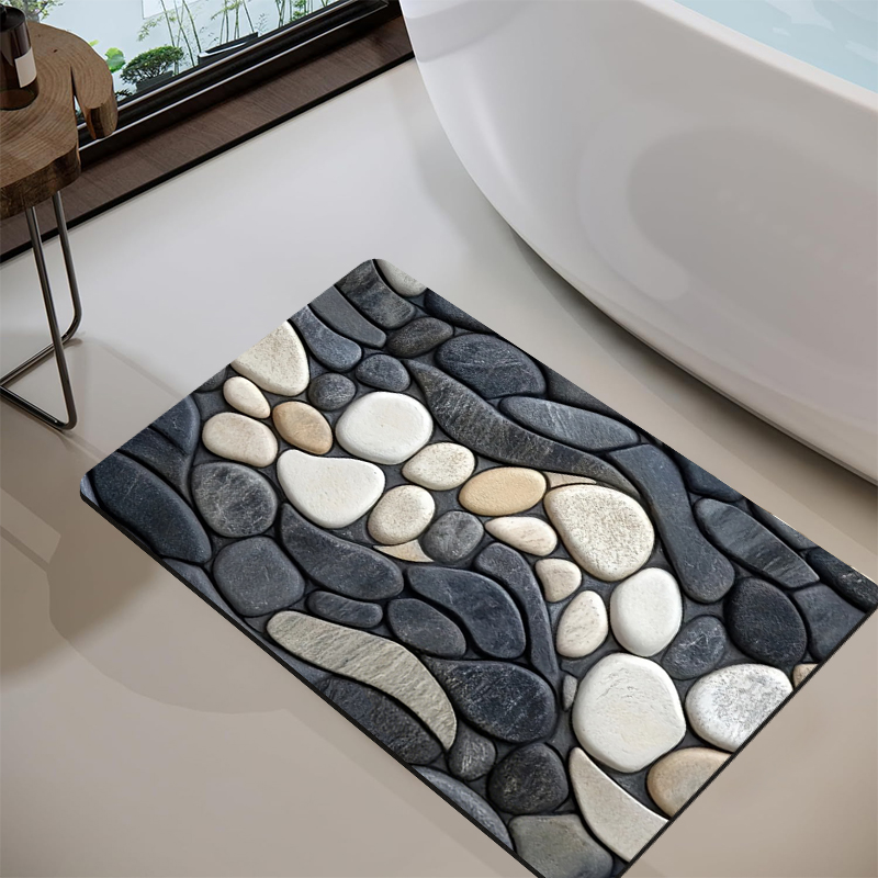 Kiezelsteenpatroon Diatomiet V - Bamboo Bath Mat recensie en prijs
