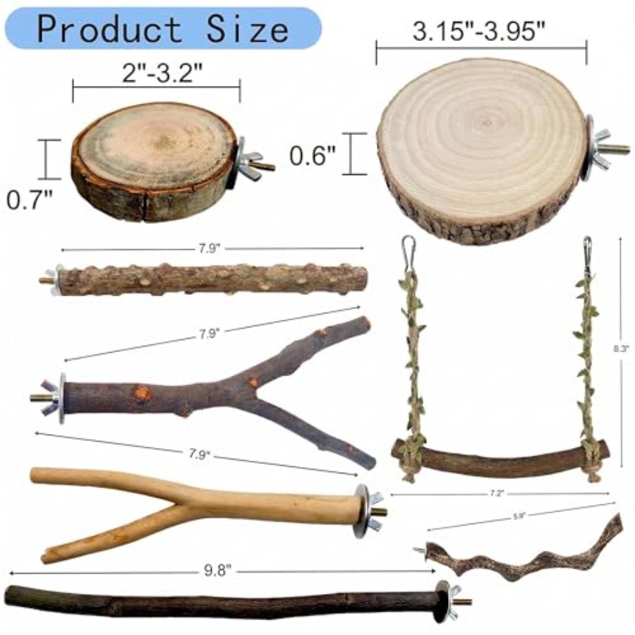 8 stuks natuurlijke houten vog - Health & Wellness Unlimited recensie en prijs
